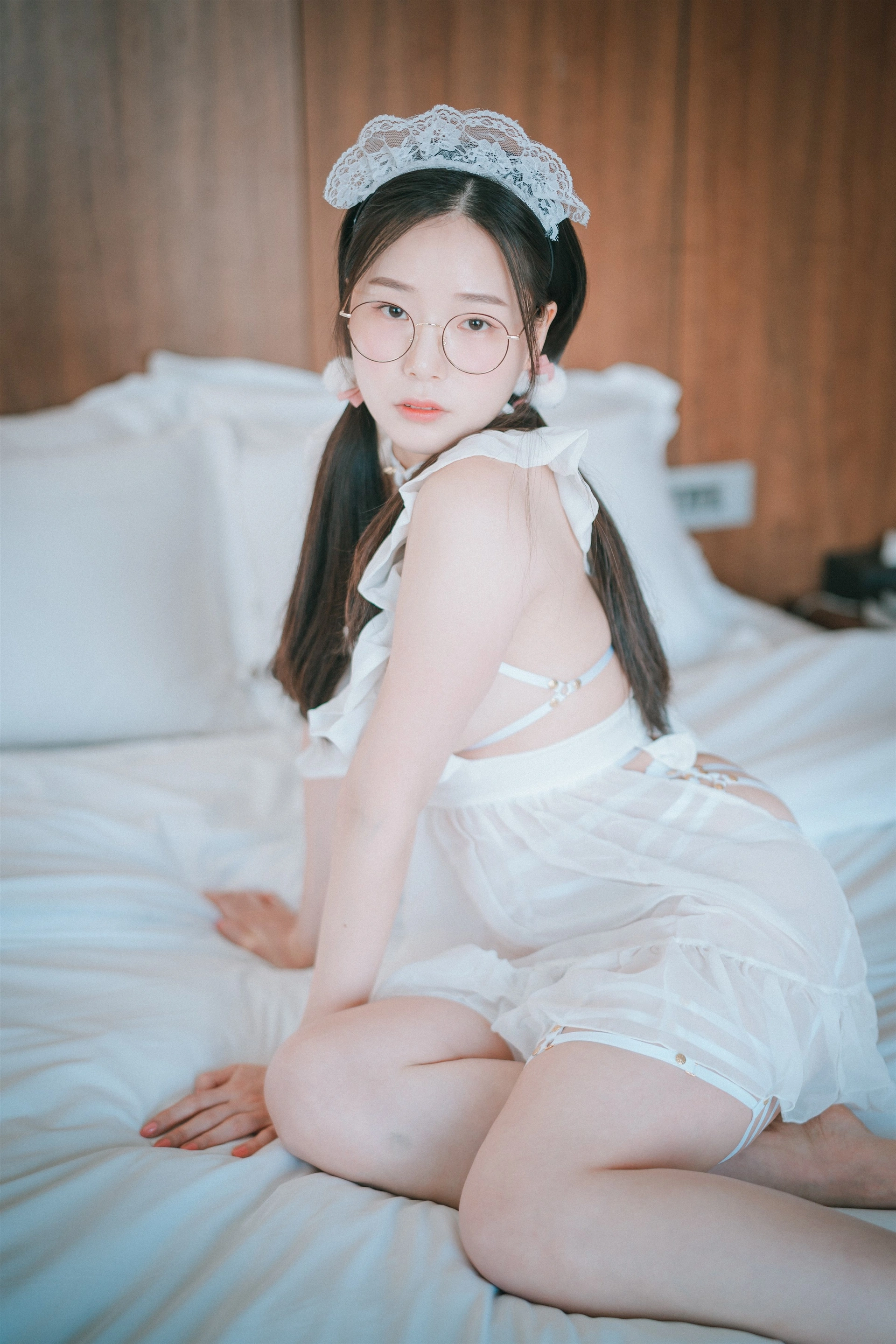 221.[DJAWA] Pia - Sheer Chiffon Apron 1